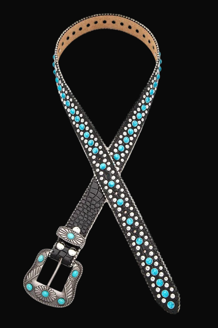 Turquoise Pave Western Belt