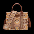 Wrangler Aztec Pattern Dual Sided Print -Tote/Crossbody
