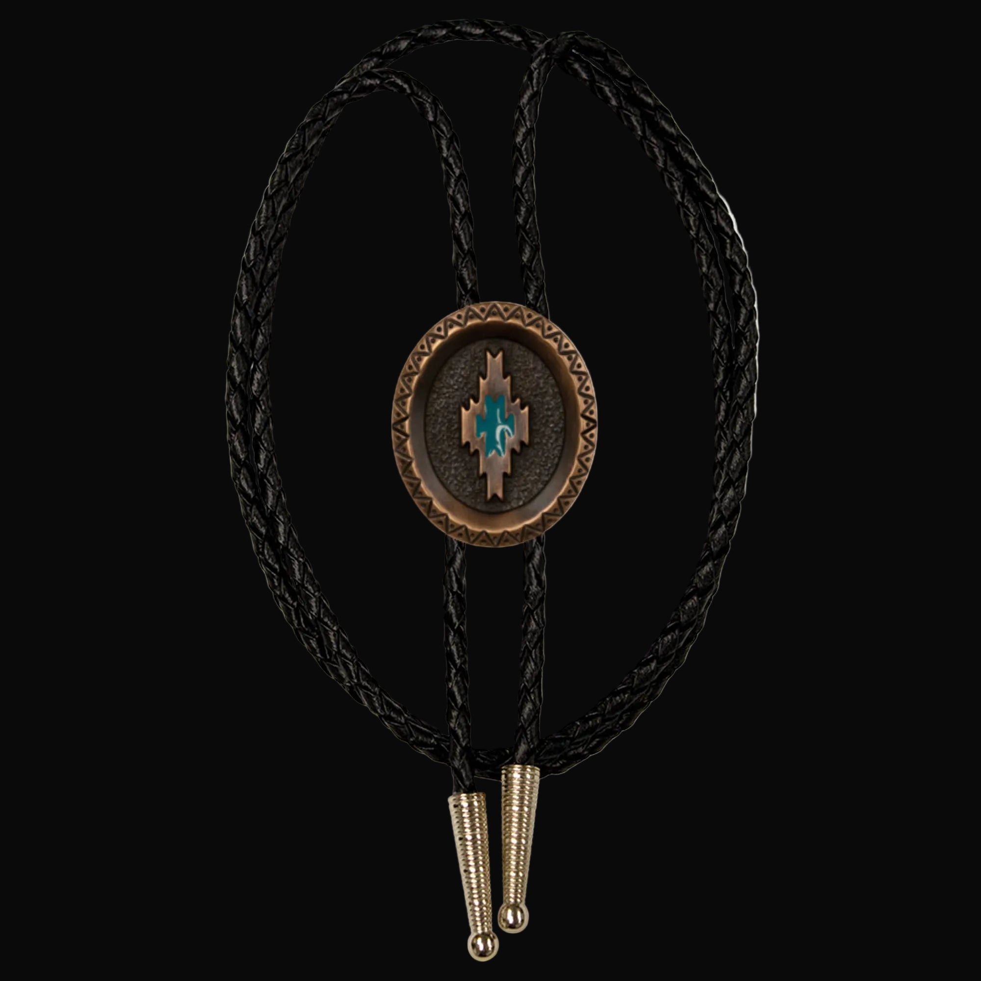 Aztec Vintage Copper Bolo Tie