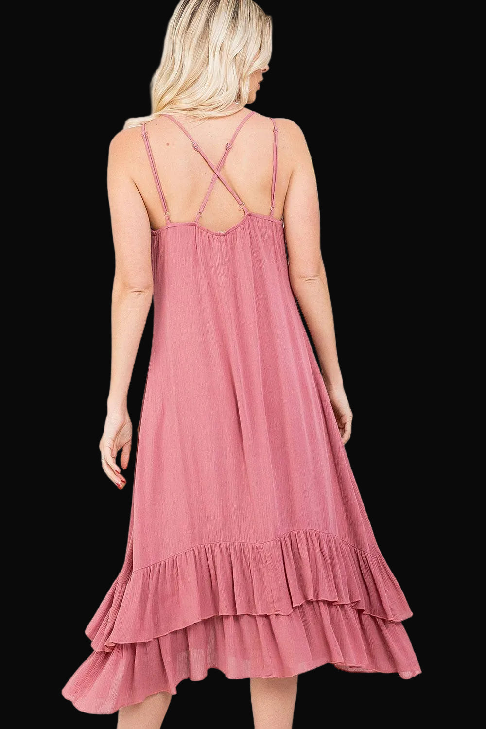 Sweet Lovely by Jen Womens Midi Button Front Dress