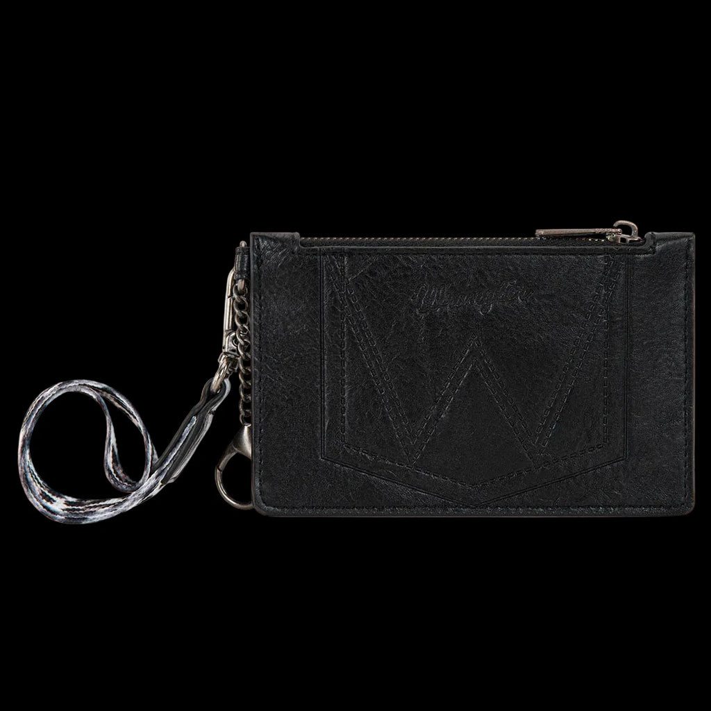 Wrangler Leopard Print Key Chain Wristlet Card Wallet
