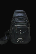 Desheng Crossbody Sling Bag: Black