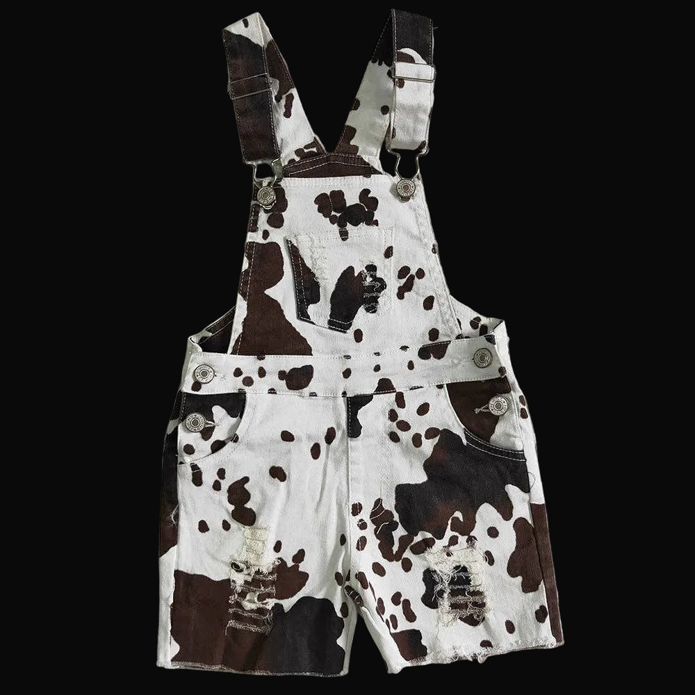 Aier Wholesale Kids Western Baby Denim Shorts Overall Jumpsuits