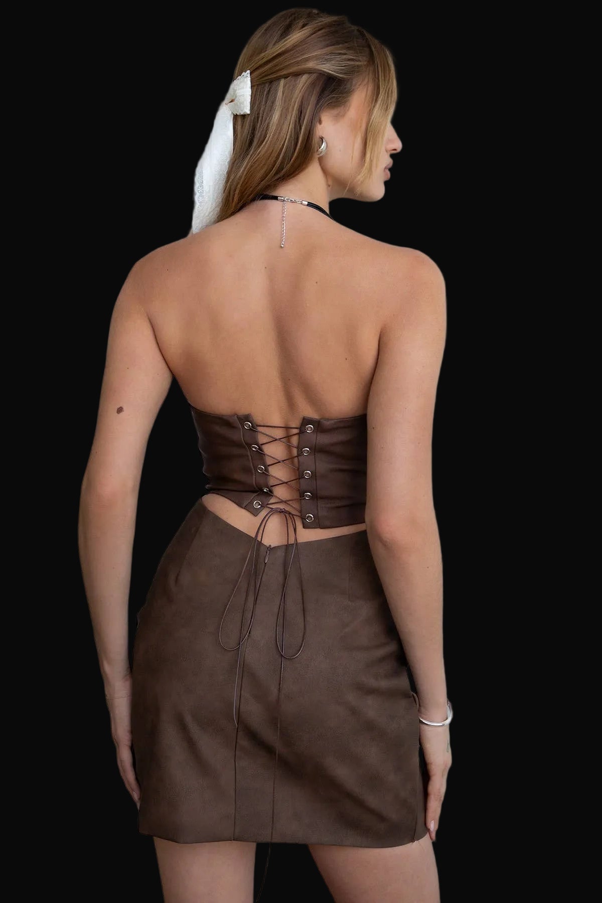 ARIZONA Embroidered Western Strapless Mini Dress