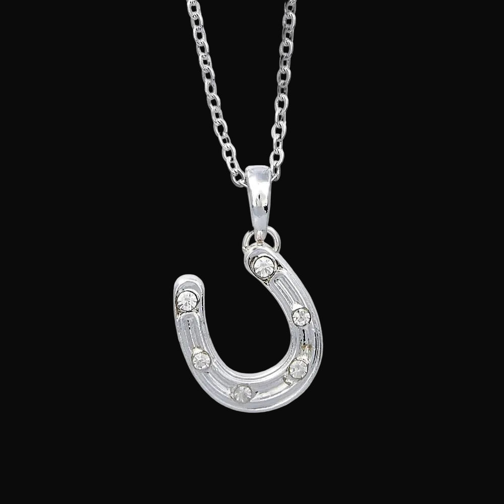 Western Express Horseshoe Necklace in Cowboy Hat Gift Box