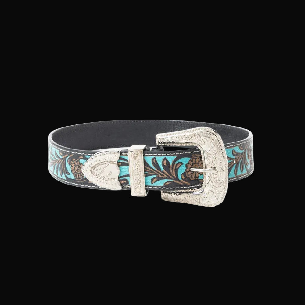 Swinging Door Kid's Belt In Blue: Blue