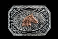 Modestone Belt Buckle- Rose gold Horse Head