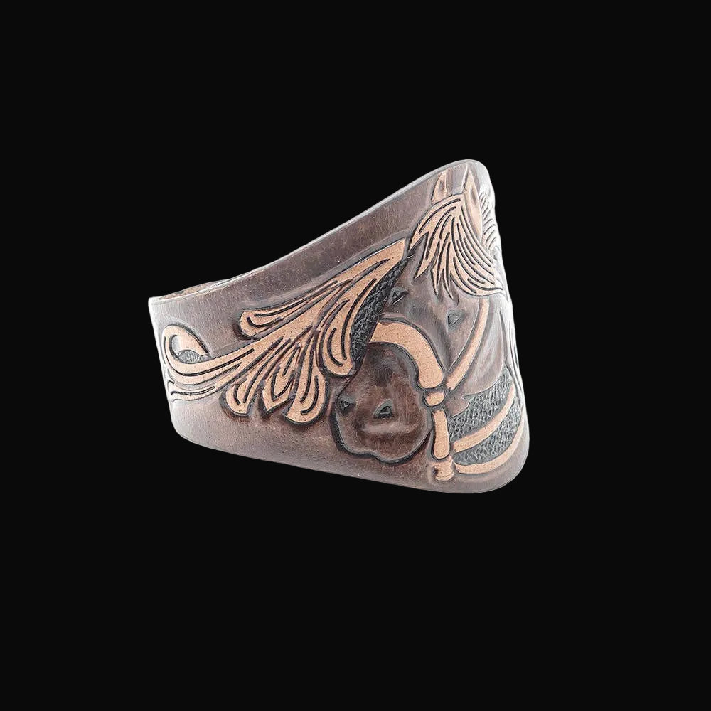 Pony Spirit Cuff Bracelet: Brown