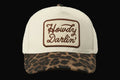 Howdy Darlin' Embroidered Leopard Brim Trucker Hat - ONE SIZE
