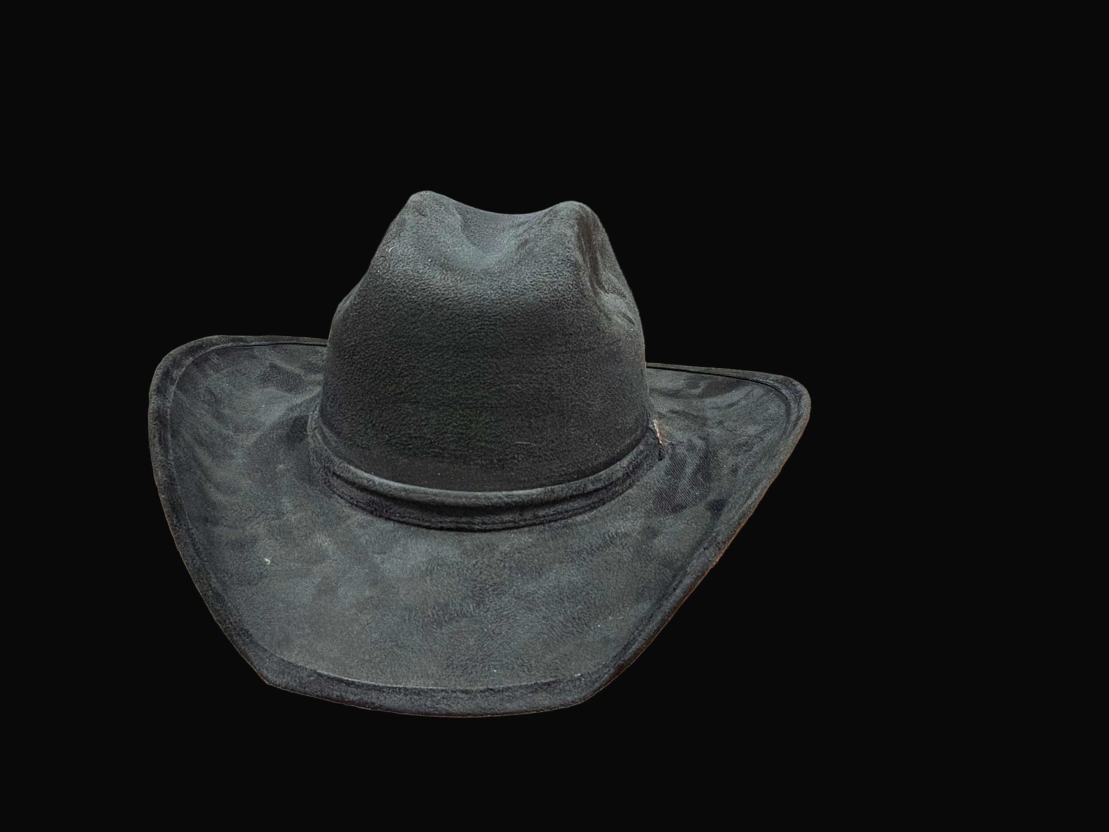 Modestone Suede Kids Cowboy Hat - Black