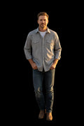 MontanaCop Mens Western Snap Shirt with Stretch