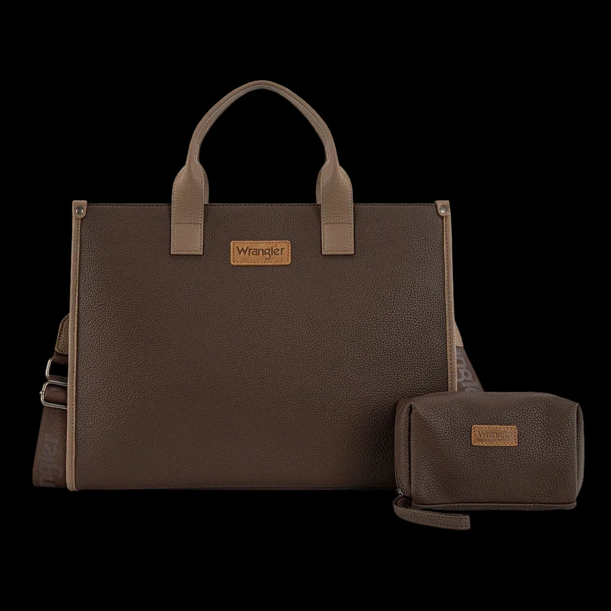 Wrangler Structured Work Tote/Large Carry-All Tote/Crossbody with Pouch