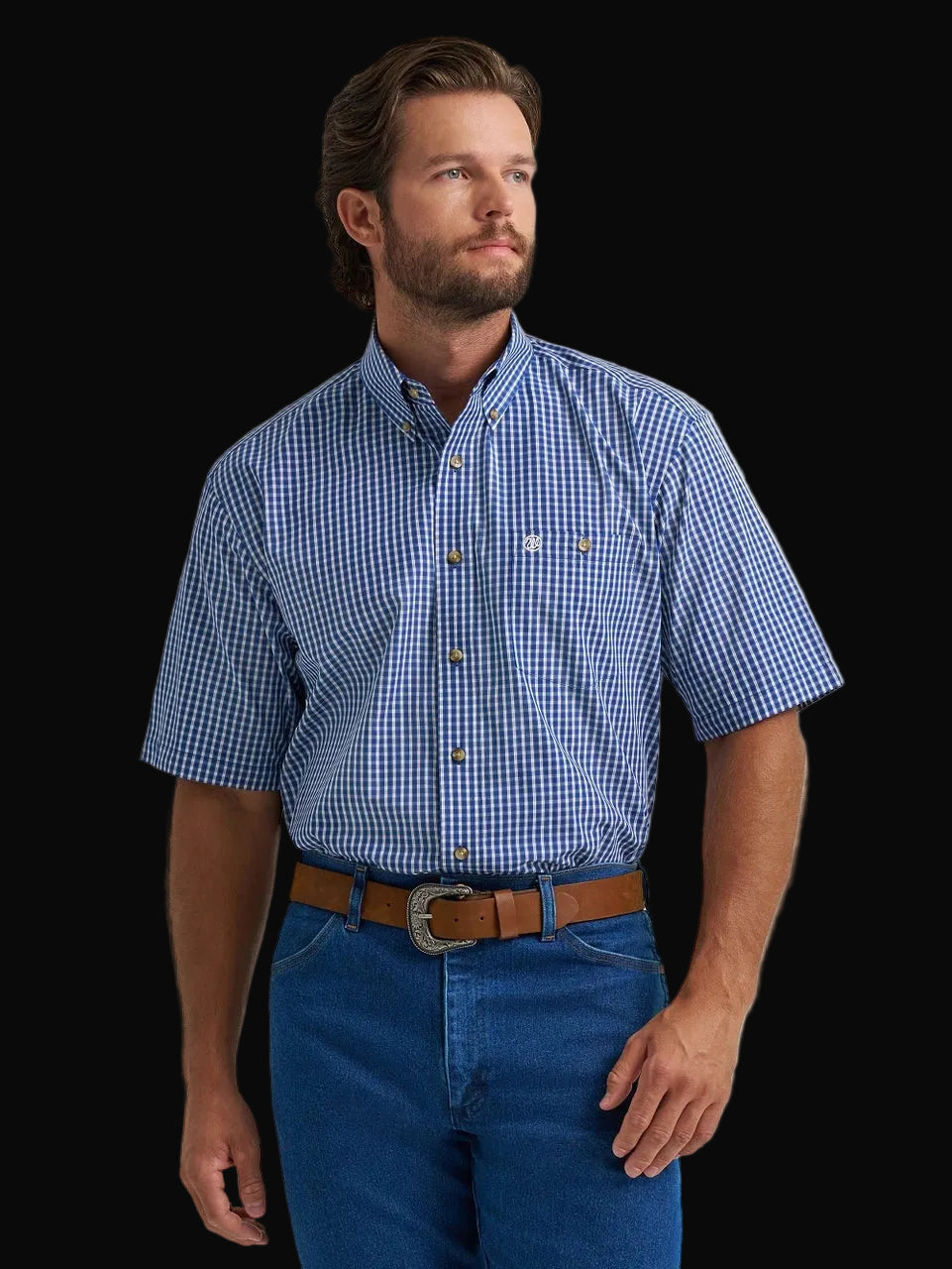 Wrangler Mens Classic Relaxed Fit Short Sleeve Shirt