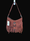 Fox Suade Fringe Shoulder Bag