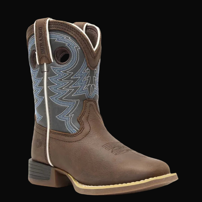 Durango Lil' Rebel Pro Big Kid's Blue Western Boot