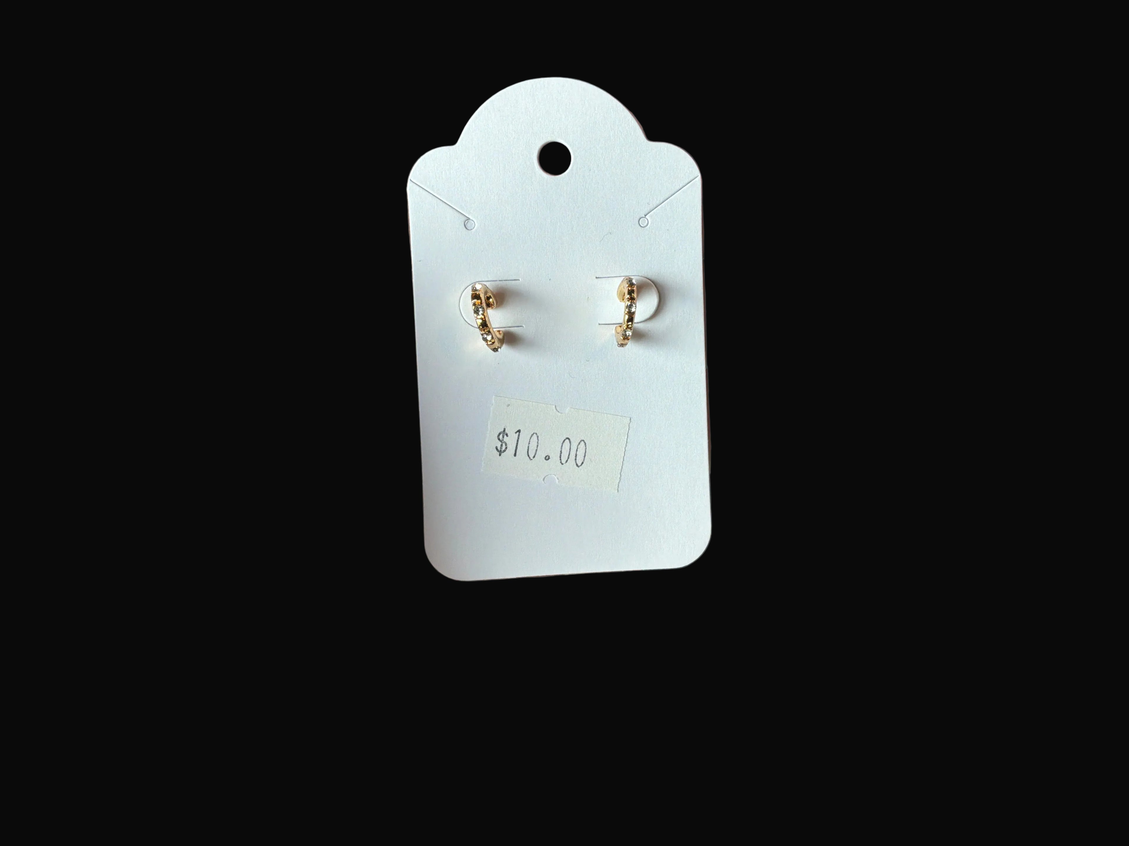 Thin Gold Hoop Earrings