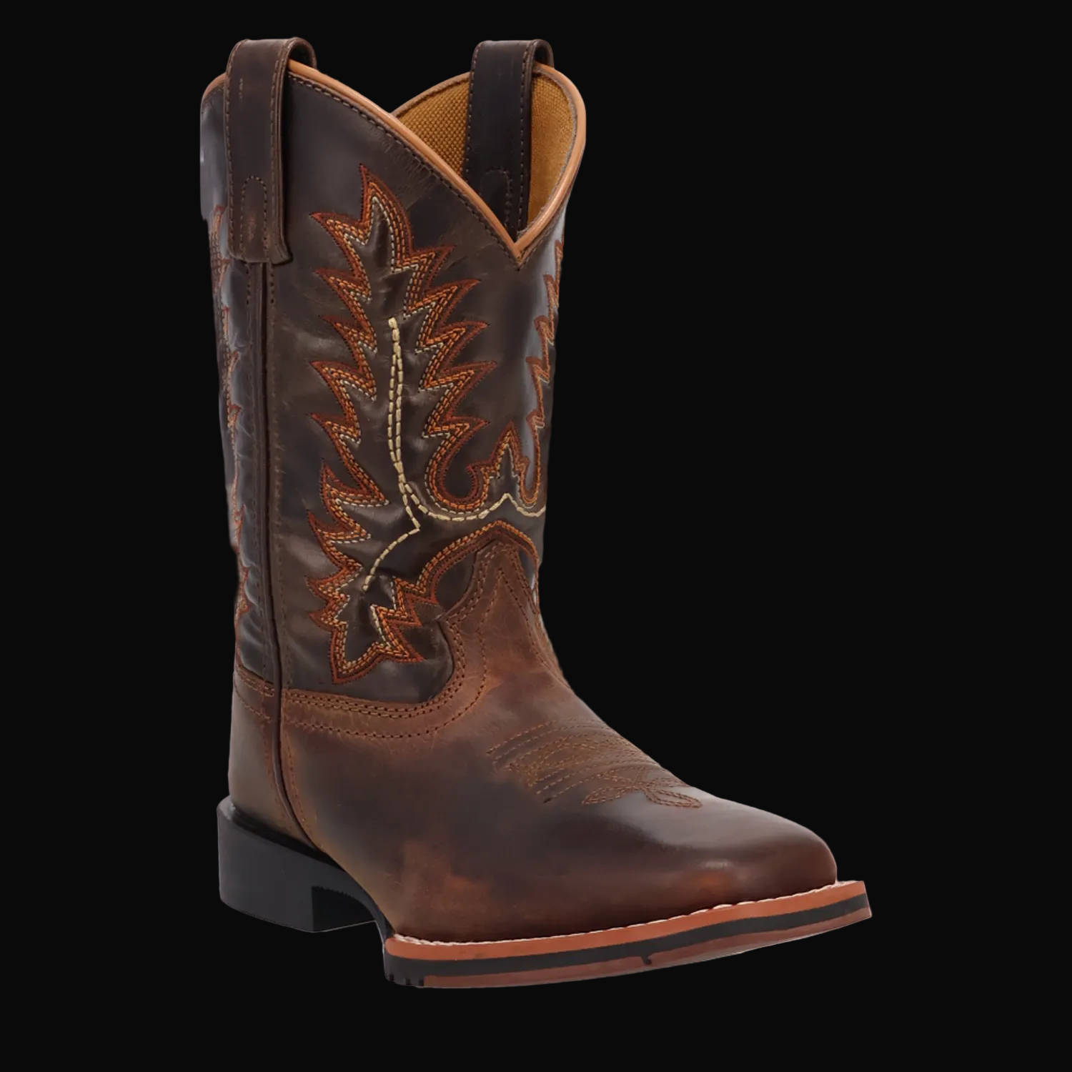 Dexter Leather Children's Boots - Rust/Green