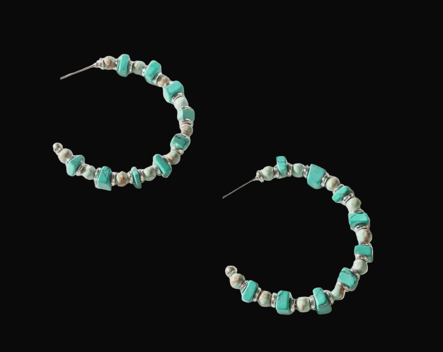 Silver and Turquoise Assorted Earrings