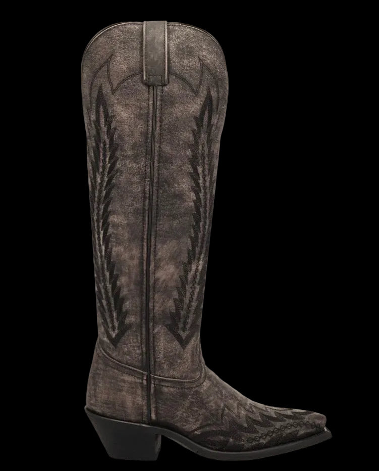 Laredo Womens Roxelle Wide Calf Leather Boots