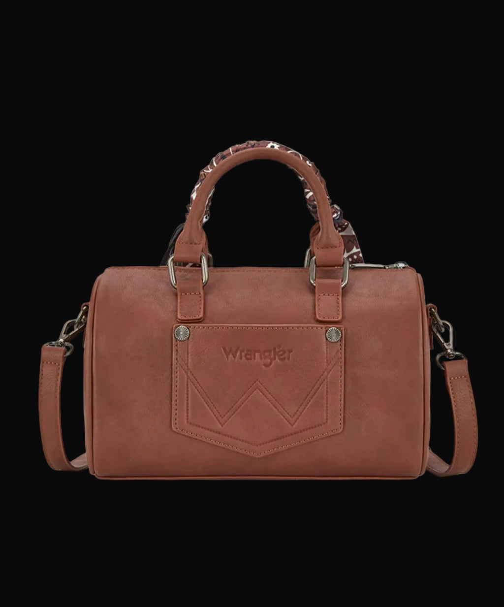 Wrangler Braided Paisley Bandana Boston Bag