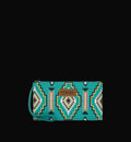 Wrangler Aztec Print Zip Around Wristlet Wallet
