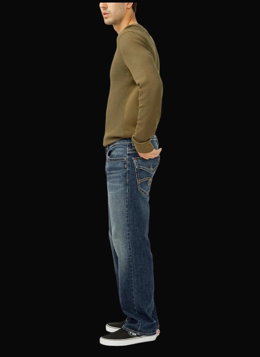 Sliver Gordie Loose Fit Straight Leg Jeans
