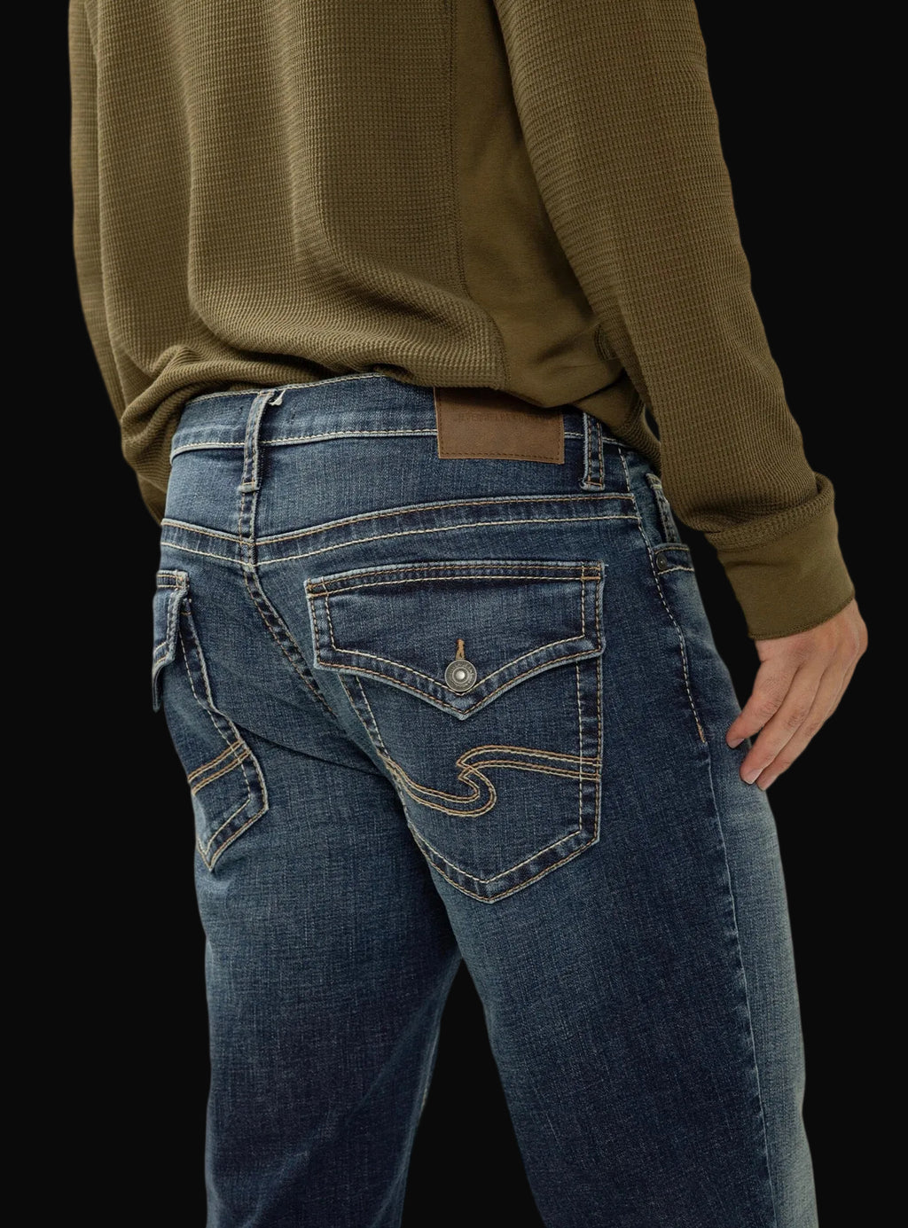 Sliver Gordie Loose Fit Straight Leg Jeans
