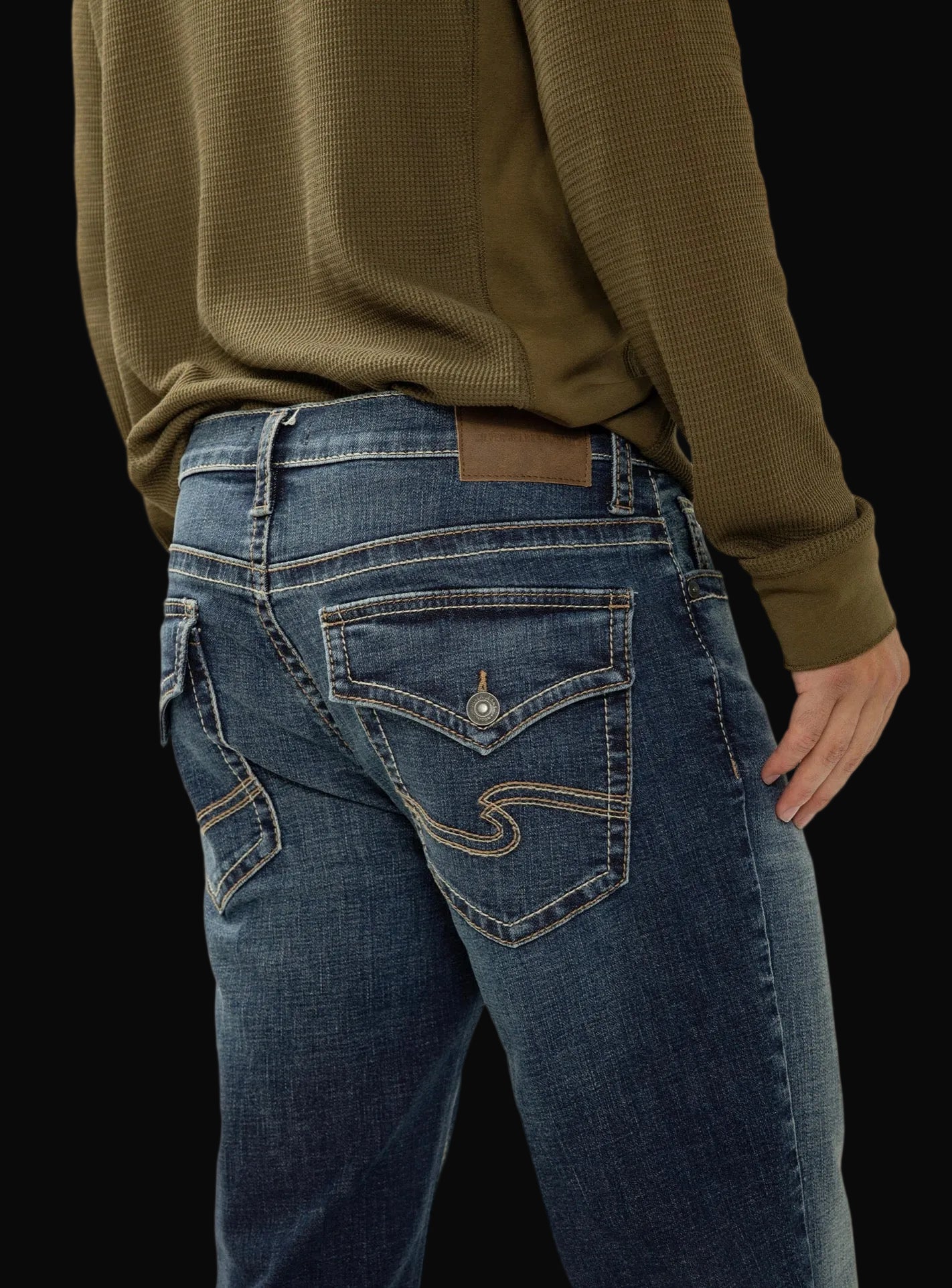 Sliver Gordie Loose Fit Straight Leg Jeans