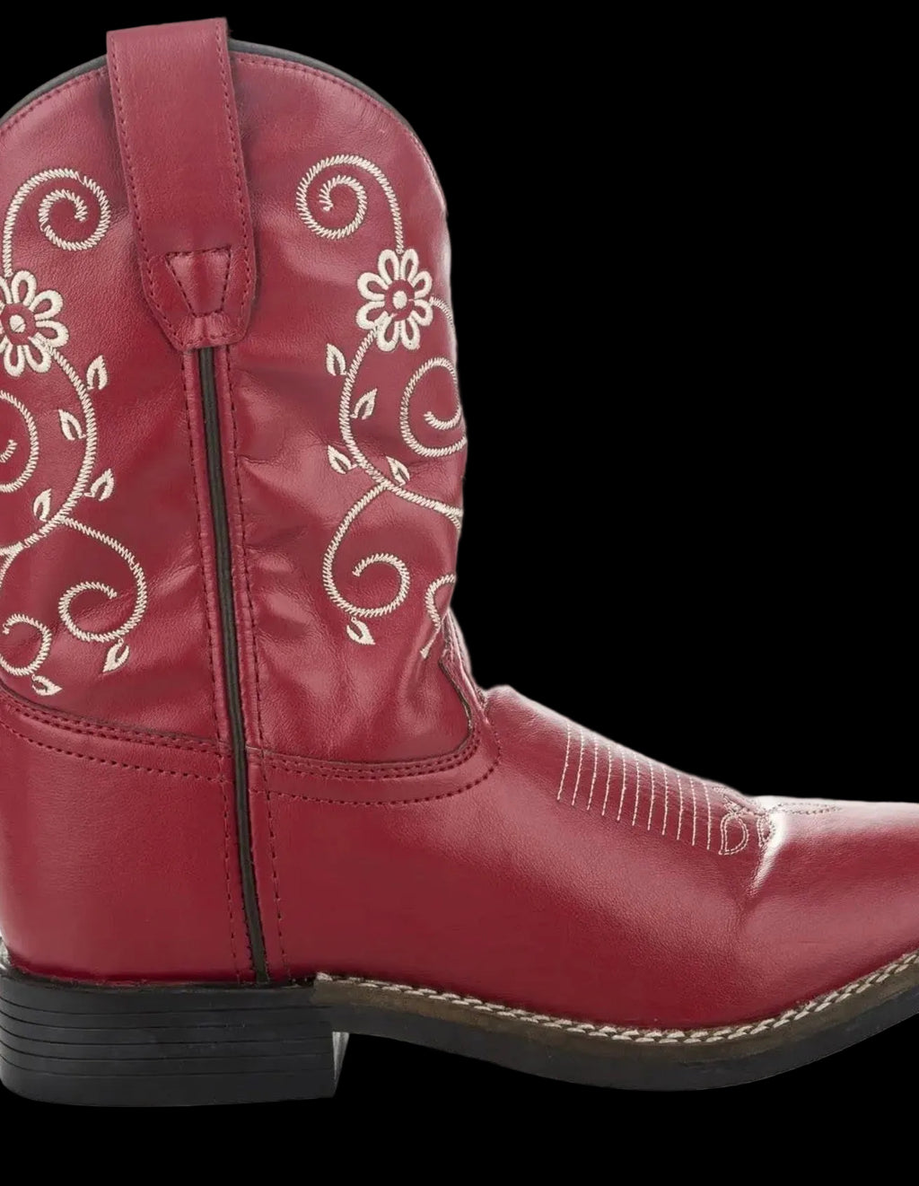 Kids' TuffRider: Fire Red Floral Western Boot