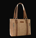 Wrangler Braided Whipstitch Zippered Tote