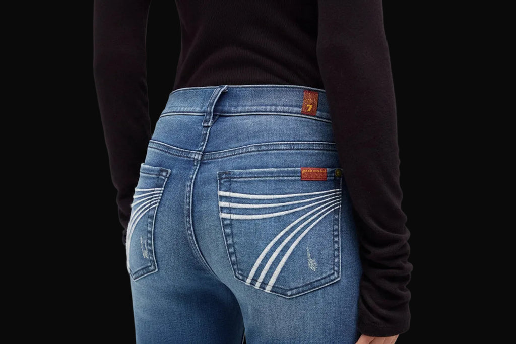 7 For All Mankind DOJO Slim Distressed Denim Jeans | Premium Western Wear
