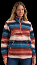 Wrangler Retro® Americana Sherpa Zip Pullover - Cream