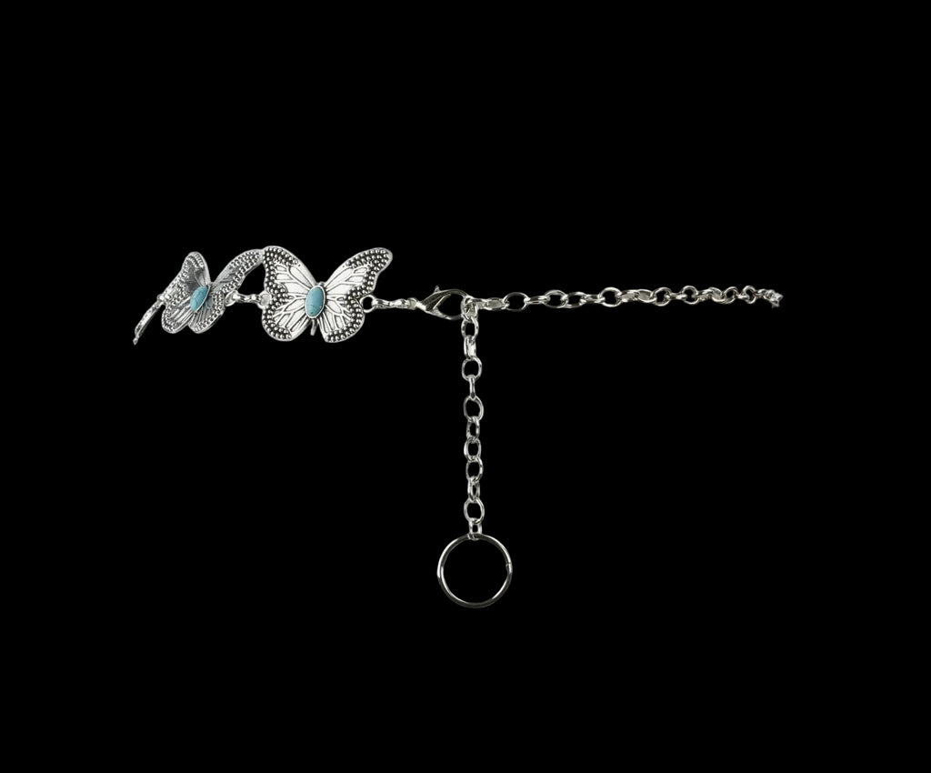 Butterfly Chain Belt with Turquoise Stones