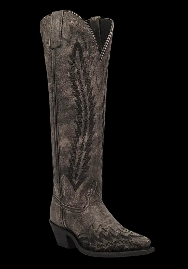 Laredo Womens Roxelle Wide Calf Leather Boots