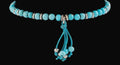 Turquoise and Silver Beaded Bracelet