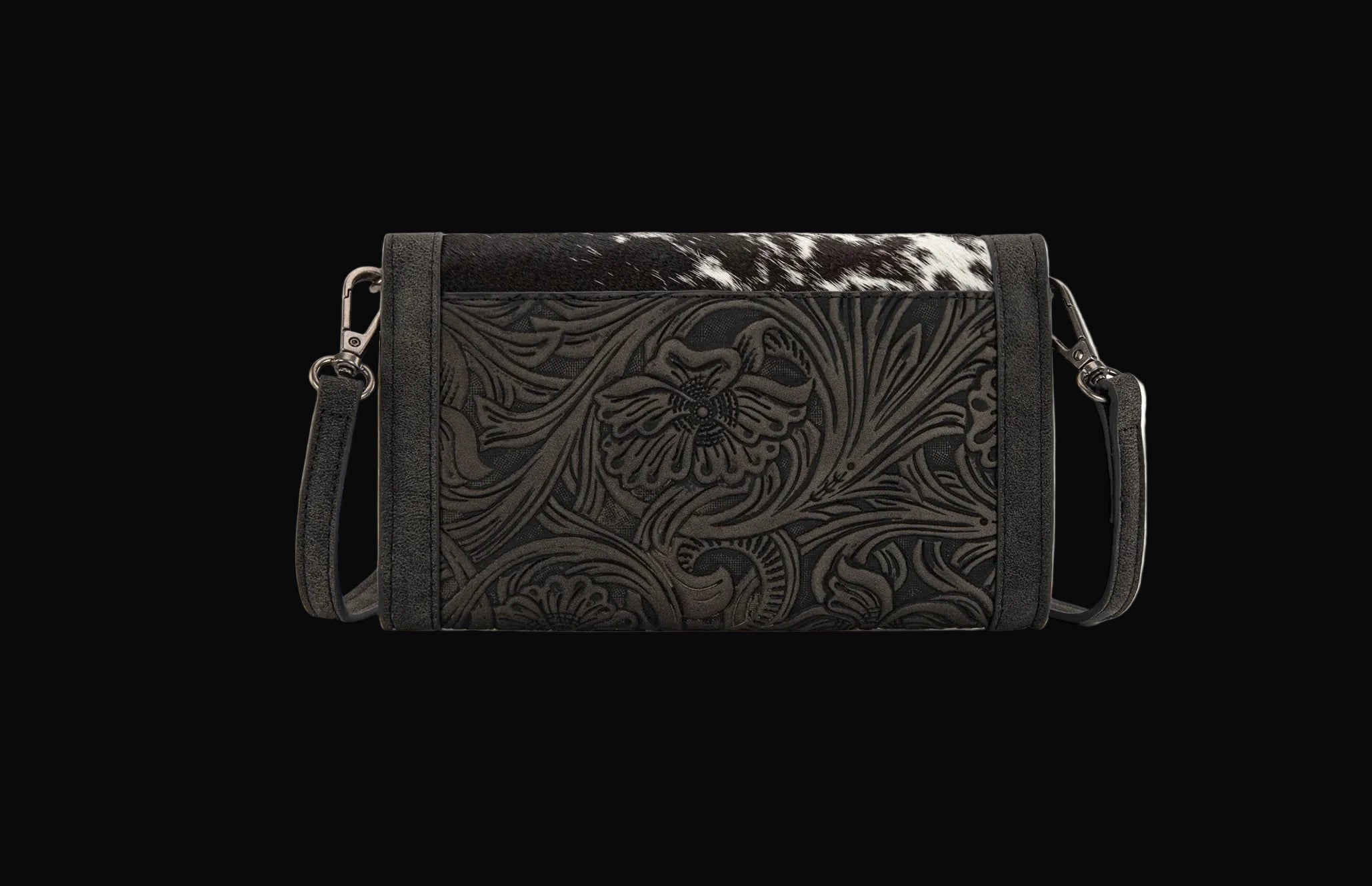 Wrangler Genuine Cowhide Wallet/Wristlet/Crossbody Bag