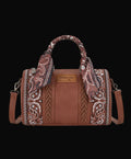 Wrangler Braided Paisley Bandana Boston Bag