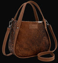 Wrangler Genuine Hair-On Cowhide Tote/Crossbody