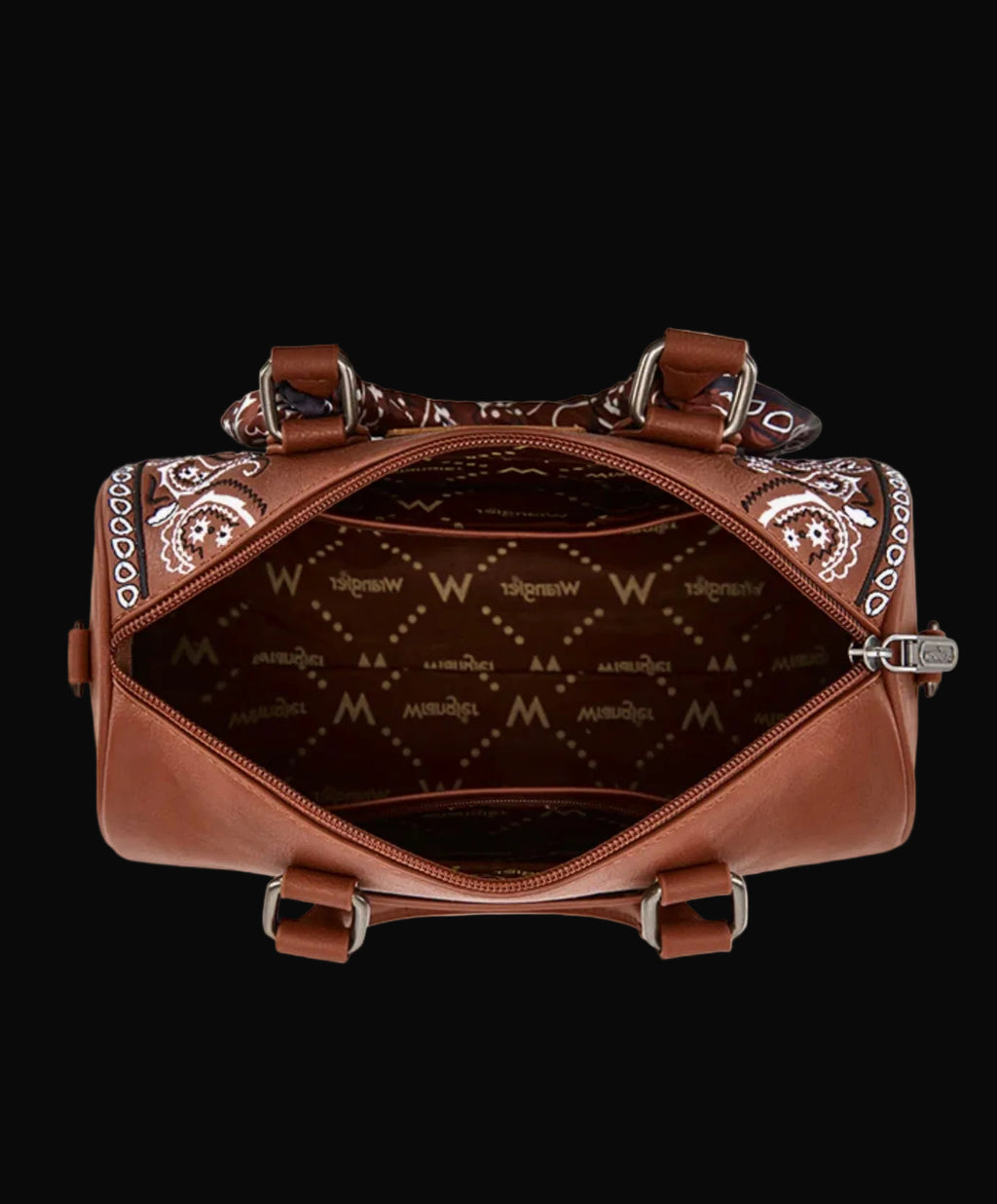 Wrangler Braided Paisley Bandana Boston Bag