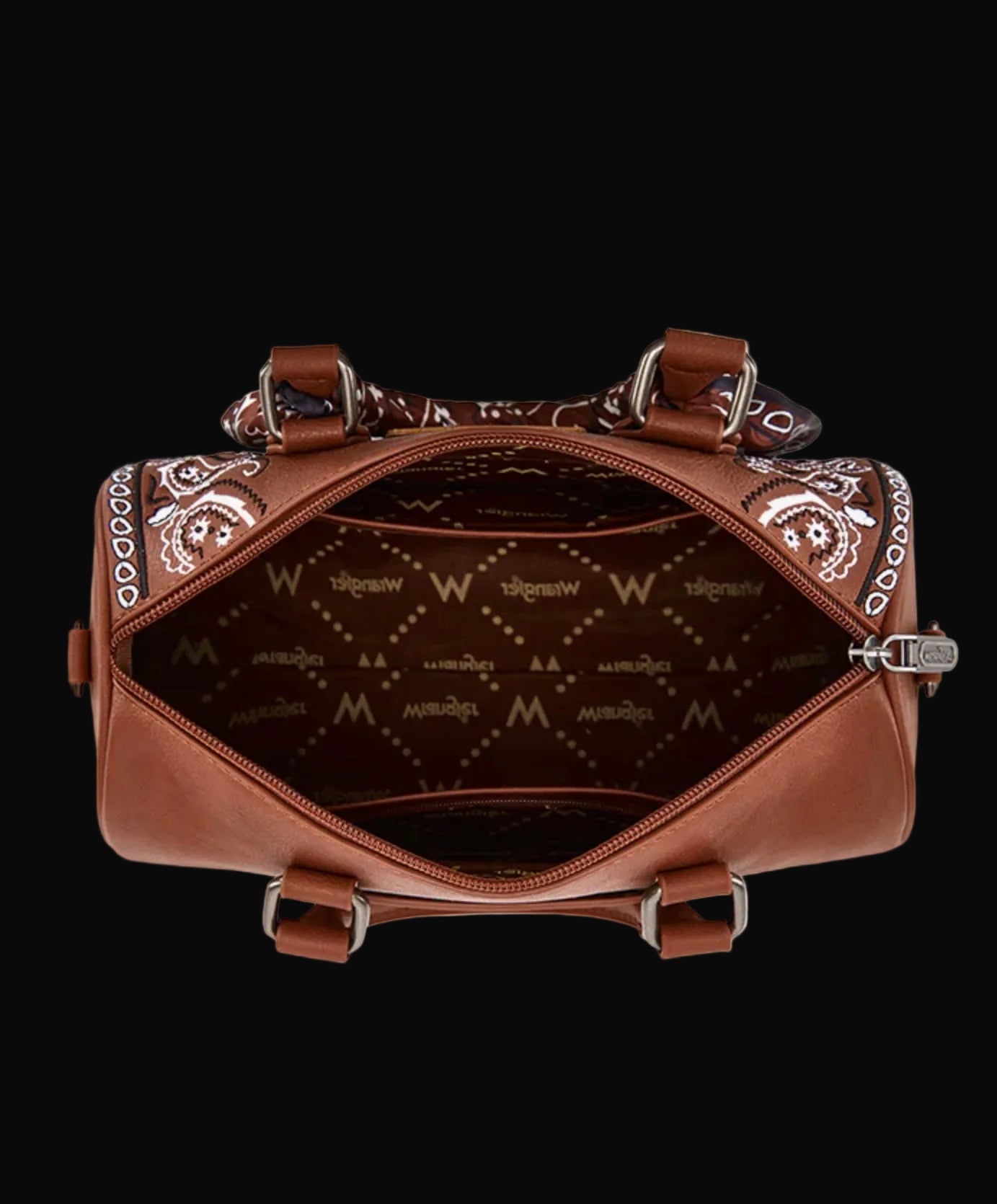 Wrangler Braided Paisley Bandana Boston Bag