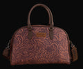 Wrangler Vintage Floral Printed Brown Duffle Bag