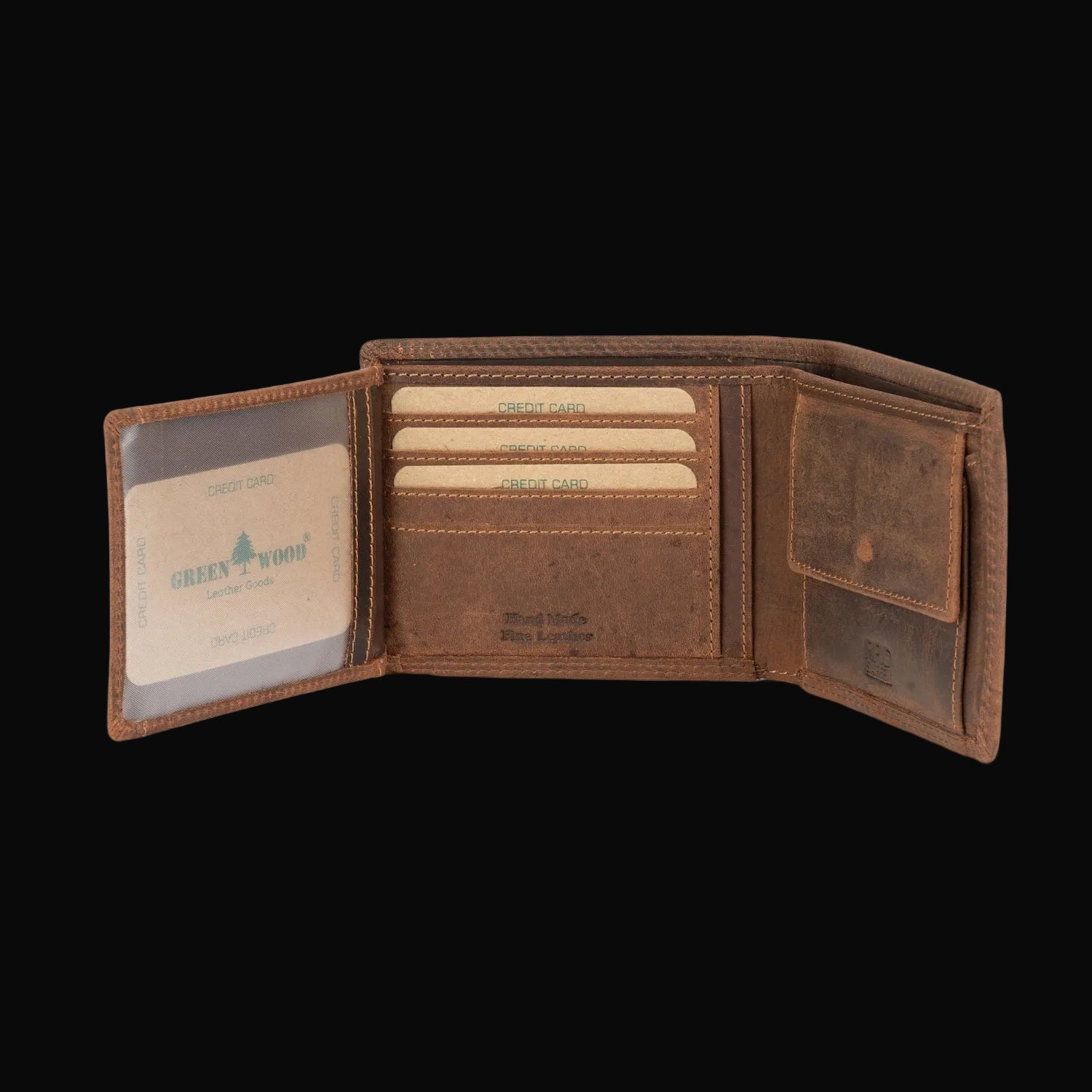 Greenwood Leather - Hart Men's Leather Wallet - Brown
