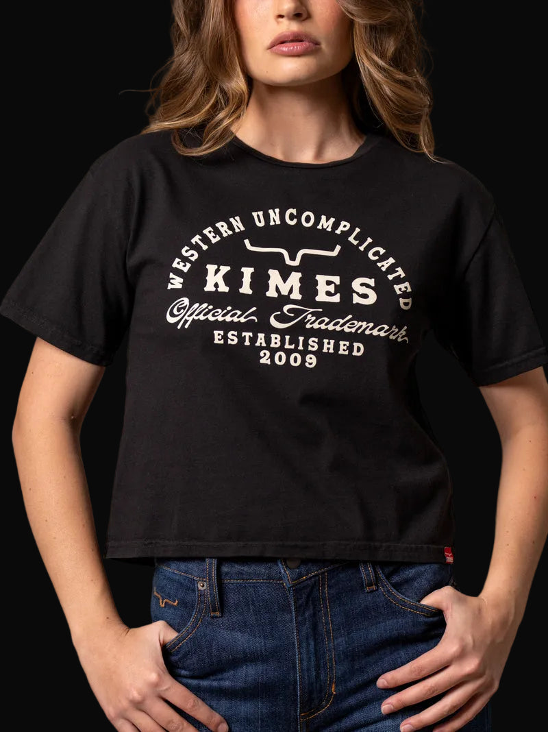 Kimes Ranch Womens Cropped Logo T-Shirt