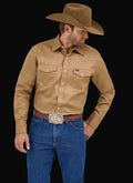 Wrangler Mens Authentic Rawhide Cowboy Cut Work Shirt