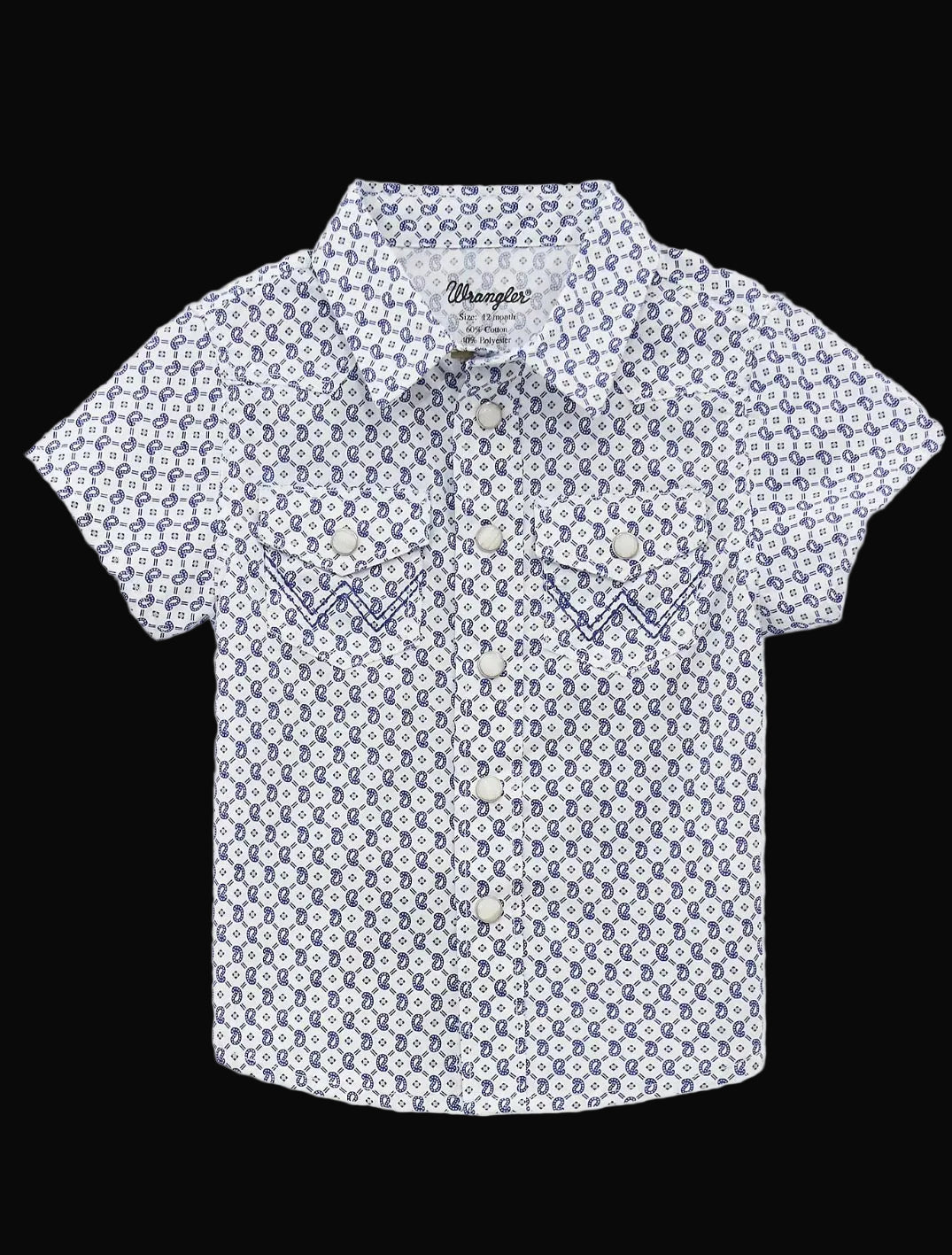 Wrangler Baby Boys Short Sleeve Western Snap Shirt