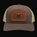 BAREDOWN Hat: Grind Leather Patch Khaki/Brown