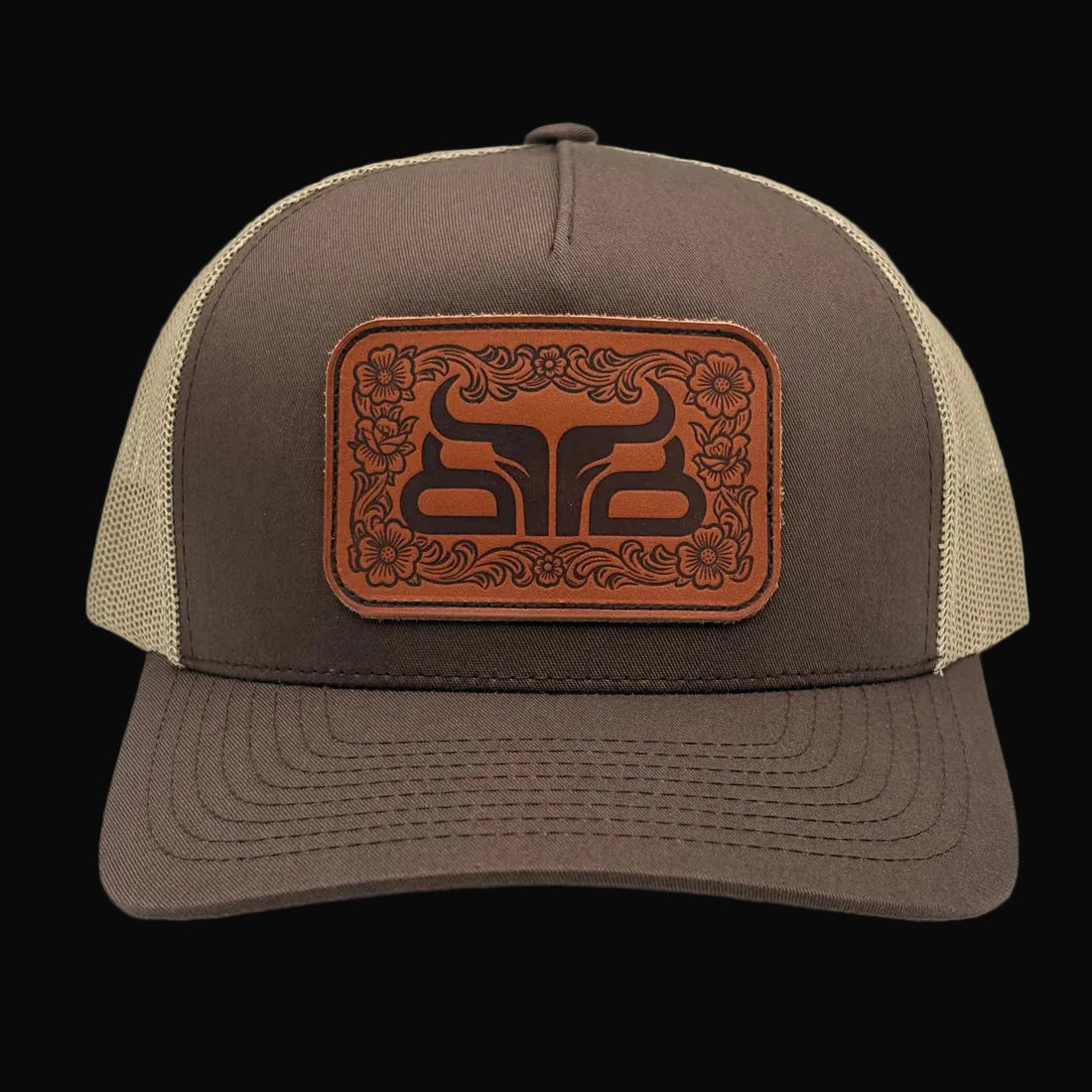 BAREDOWN Hat: Grind Leather Patch Khaki/Brown