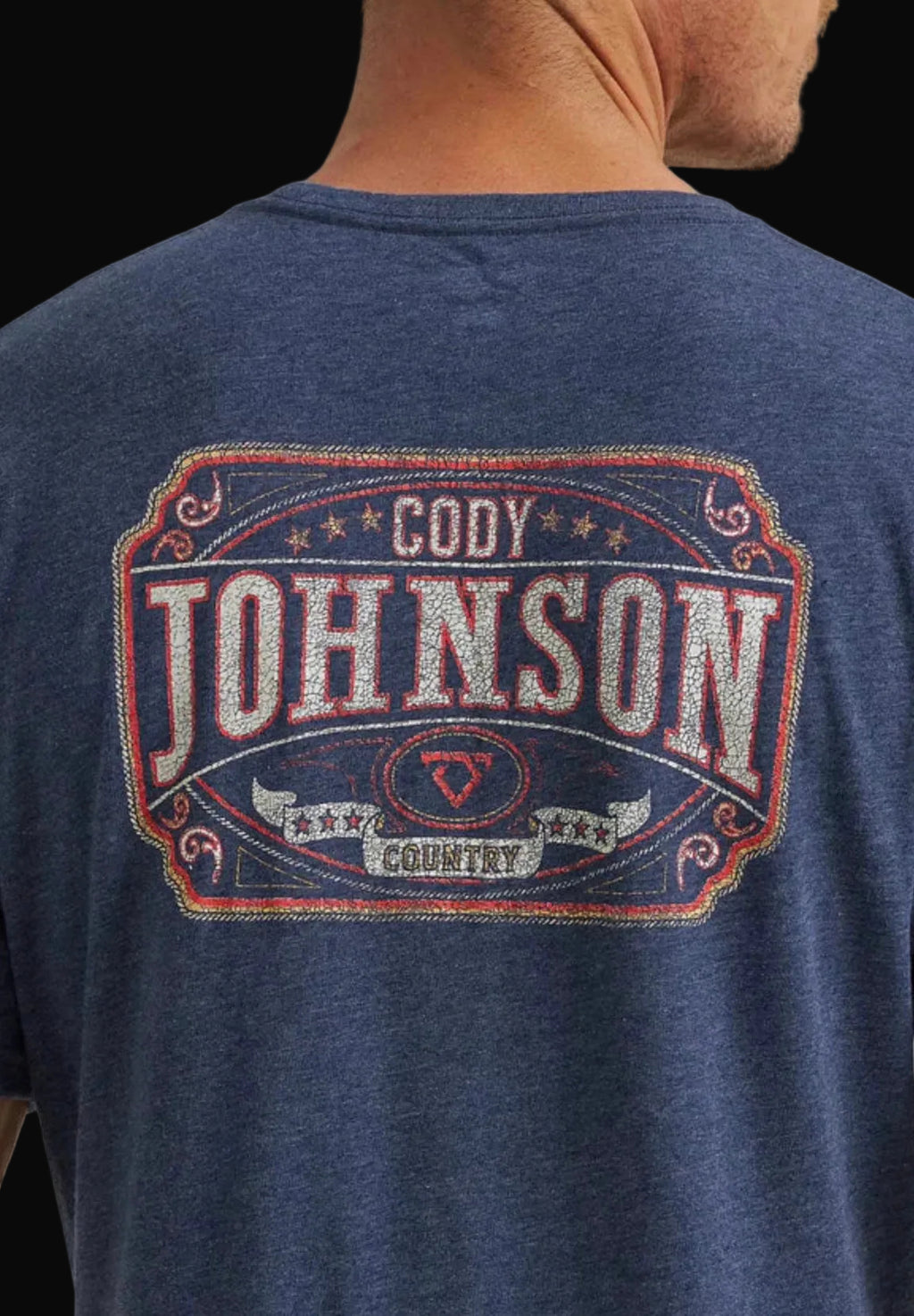 Wrangler Mens Cody Johnson Regular Fit Short Sleeve Graphic T-Shirt