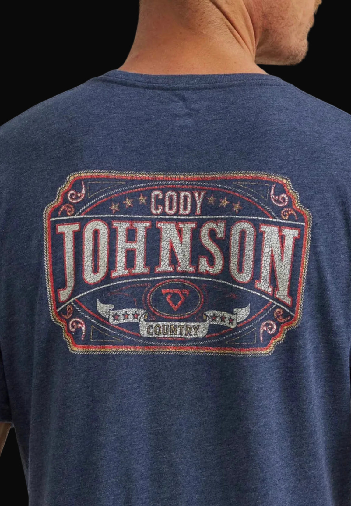 Wrangler Mens Cody Johnson Regular Fit Short Sleeve Graphic T-Shirt