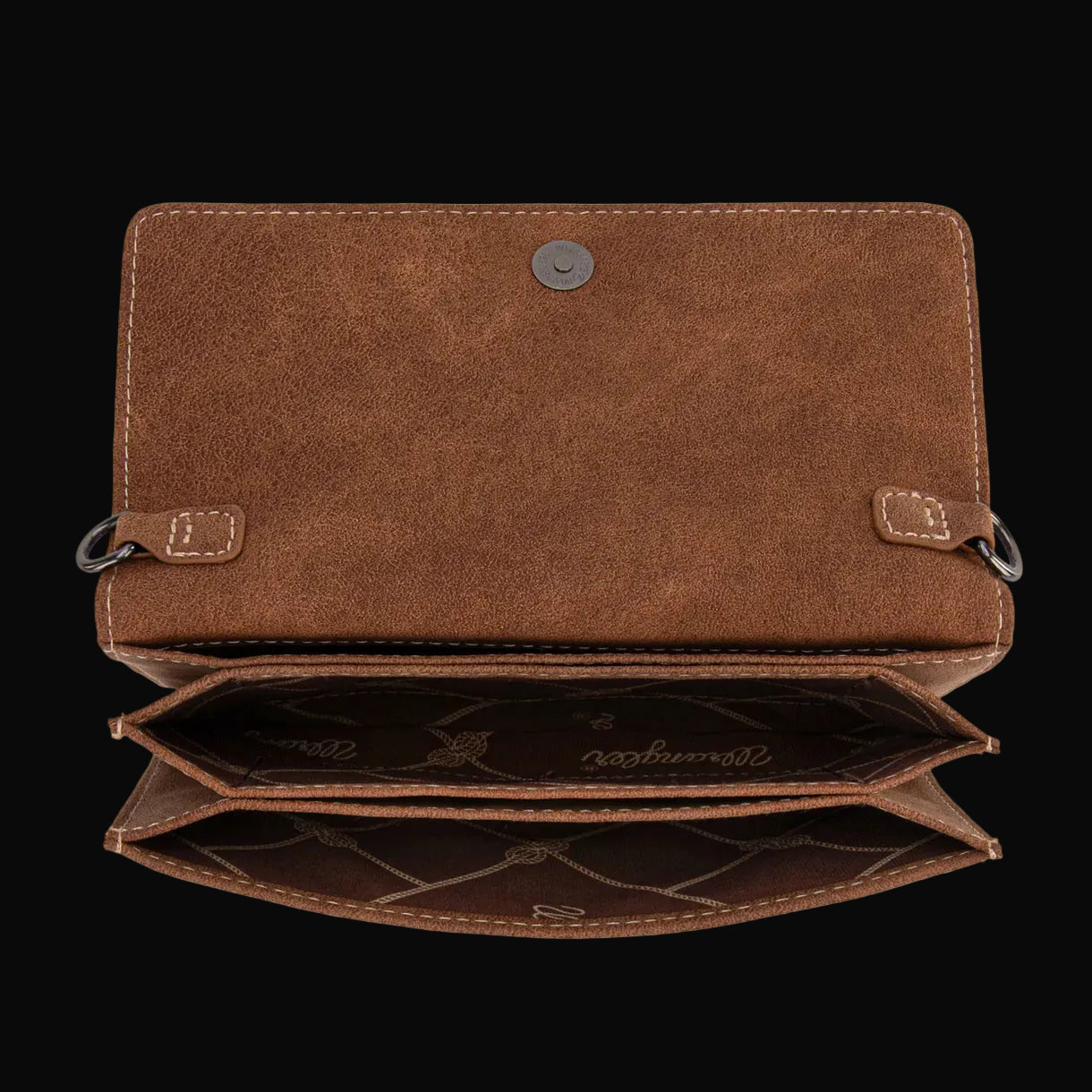 Wrangler Genuine Cowhide Wallet/Wristlet/Crossbody Bag